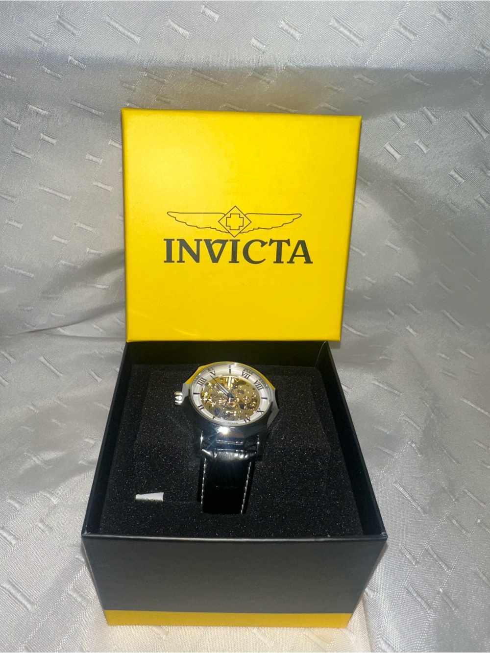 Invicta Objet D'Art Men's Automatic Watch with Brown Leather Strap (Model 69127) - Picture 3 of 6